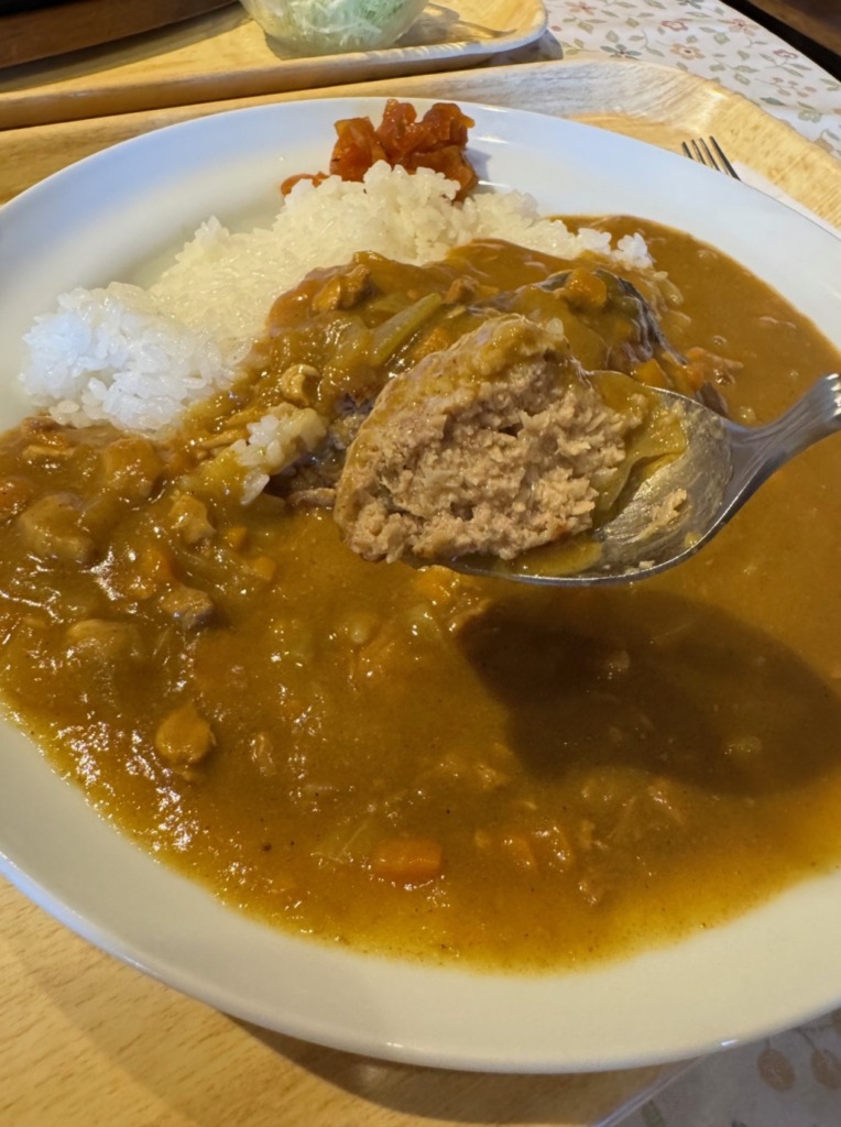 ハンバーグカレーの店「ジャンボ」のハンバーグカレー