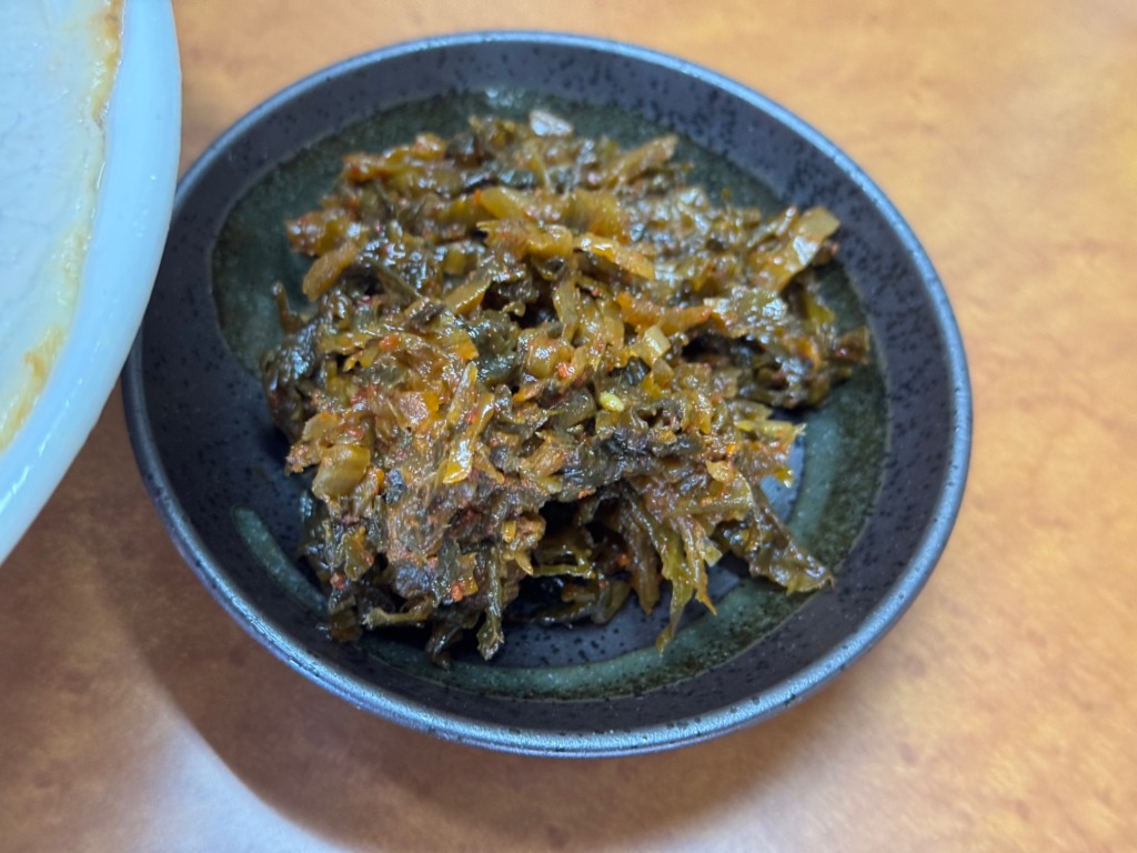 竹林伊万里本店の辛子高菜