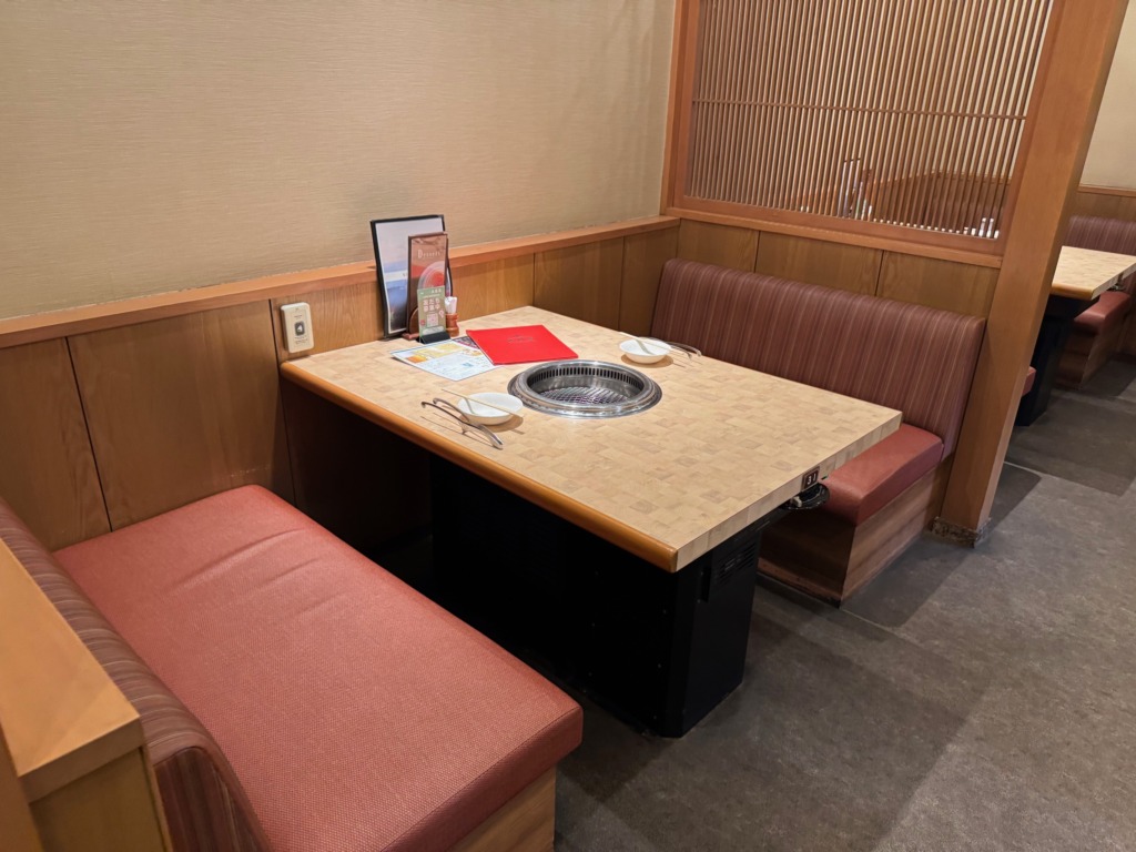 焼肉の大昌園佐賀兵庫店の店内