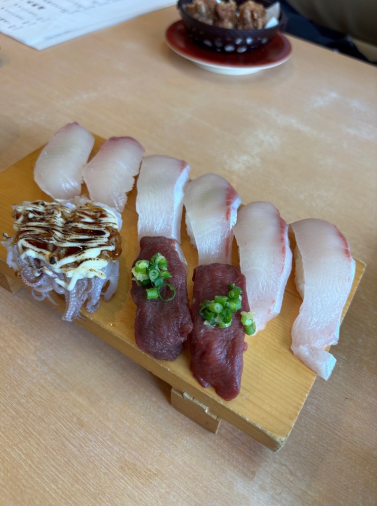 しーじゃっく武雄店のカンパチ、馬刺し