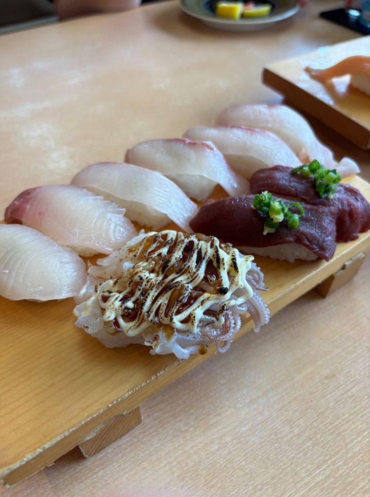 しーじゃっく武雄店のカンパチ、馬刺し