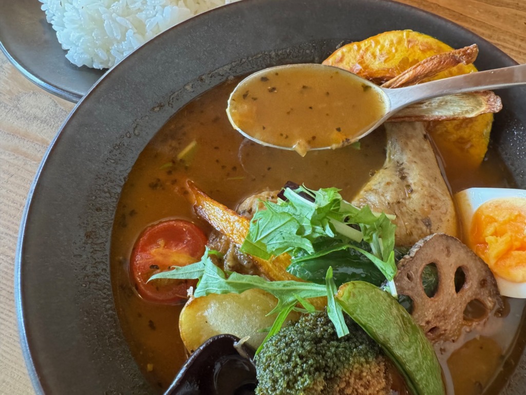 佐賀 路地裏の佐藤家 スープカレー チキン野菜