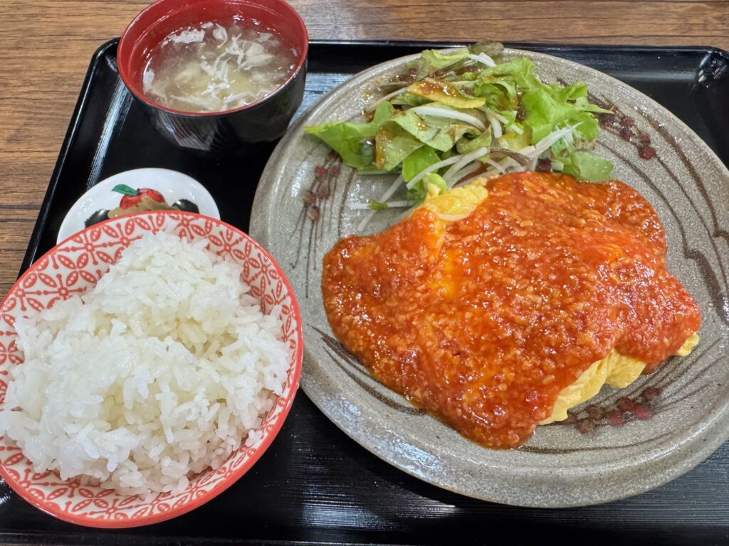 佐賀県武雄市にある中華キッチン蘭蘭の週替わりランチ