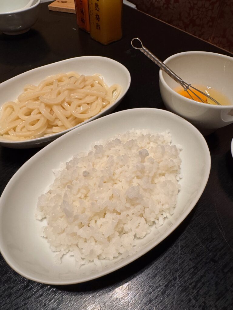 佐賀県の大和町にあるなべ家和元の鍋の〆