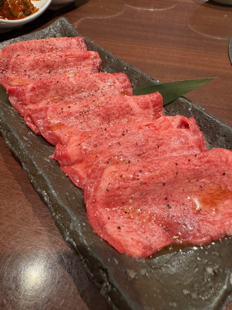 佐賀にある焼肉季咲楽の上牛タン塩