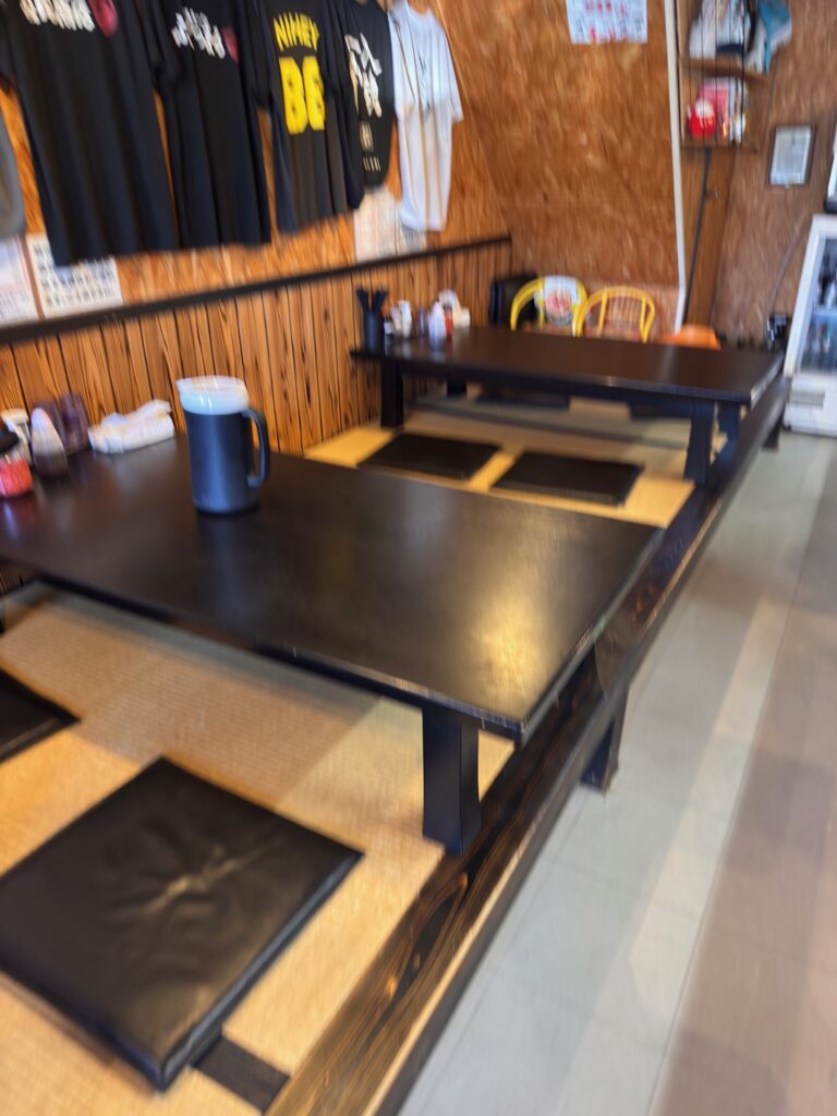 ひろちゃんラーメンのお座敷席