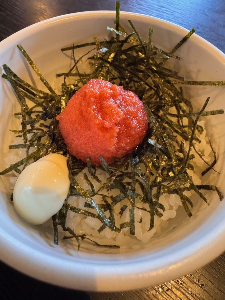 ひろちゃんラーメンの明太ごはんセット