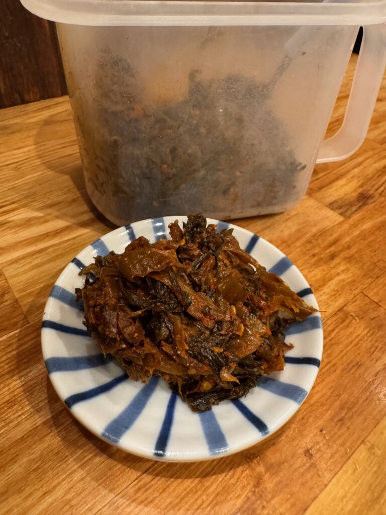 無料で楽しめる石田一龍福岡博多店の激辛高菜