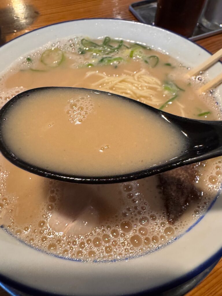 田中商店の豚骨スープアップ