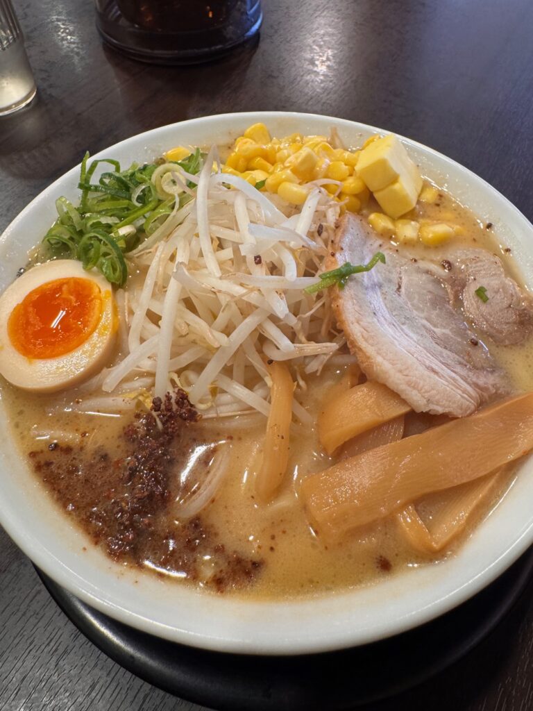 熊本の味千拉麺本店のまぼろしの味噌バターコーンラーメン