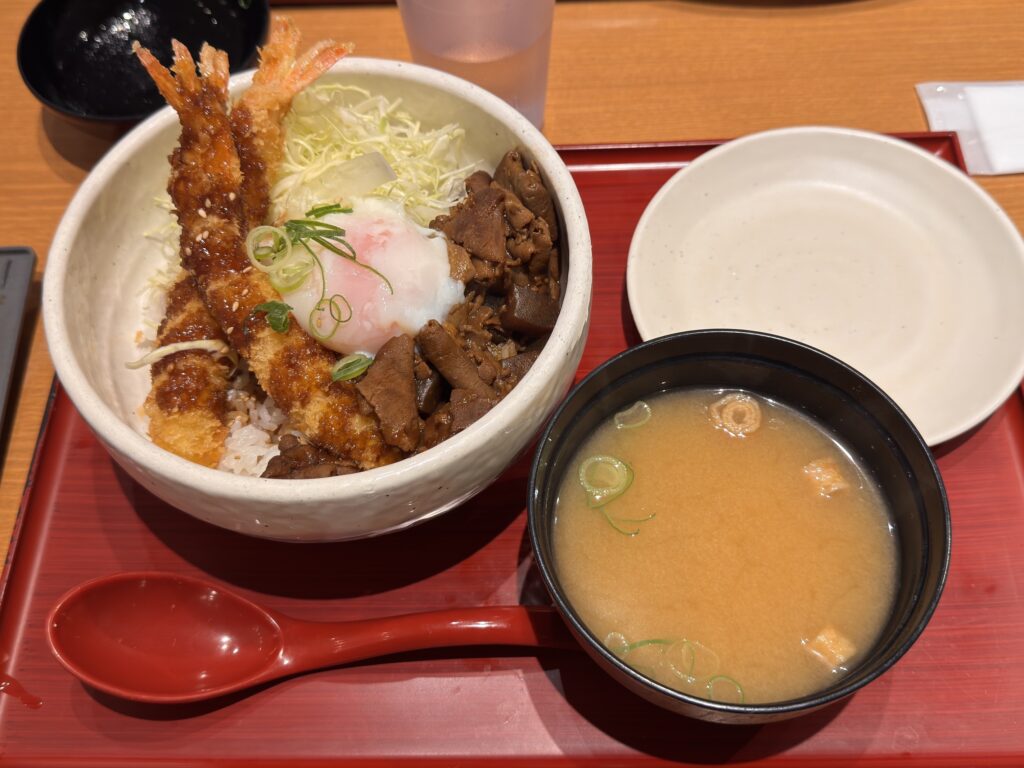 海老どて食堂のエビどてセット