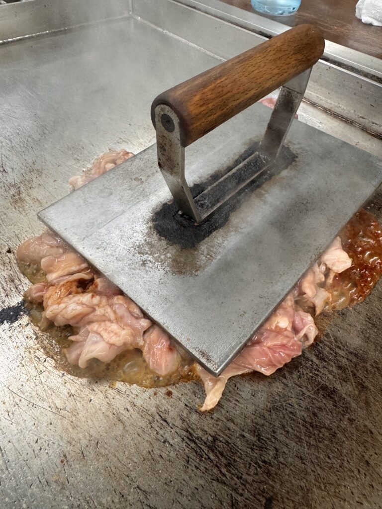 ニュー柳屋食堂でとんちゃん焼き