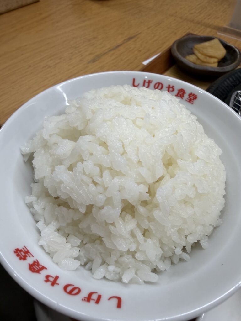 しげのや食堂のご飯