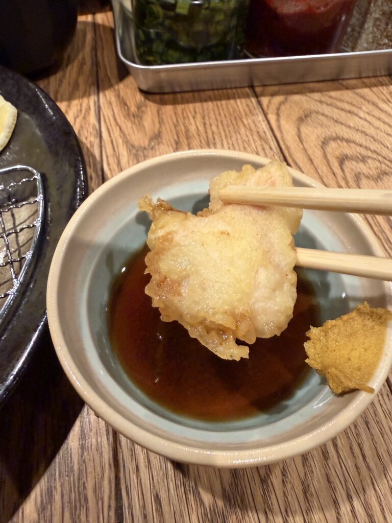 都ハンバーグの大分名物メガ盛りとり天。